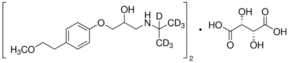 (A )-Metoprolol-(Isopropyl-D7) (+)-Tartrate Salt C34H56N2O12