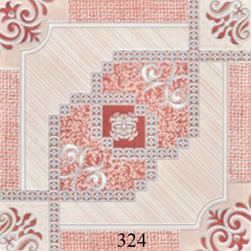 Ivory Pink Pattern Glossy Floor Tiles