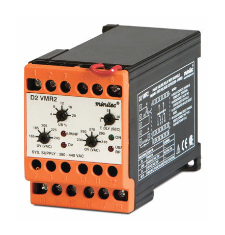 Minilec Phase Failure Relays D2 VMR2