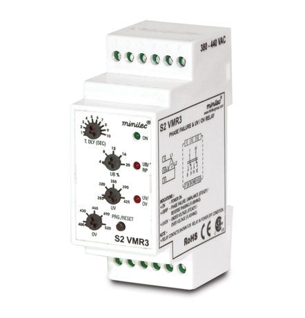 Minilec Phase Failure Relays S2 VMR3