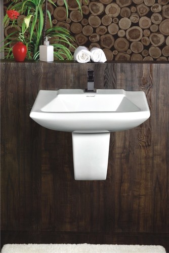 Square Half Pedestal Wash Basin