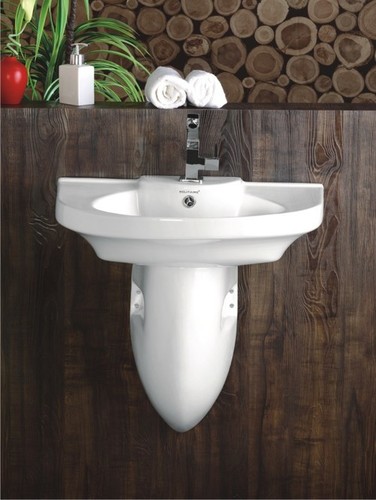 Wash Basin With Half Pedestal