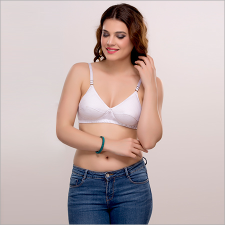 White Cotton Bra