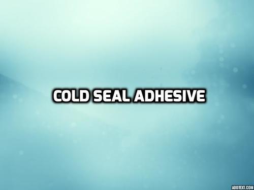 Cold Seal Adhesive Usage: Transportation