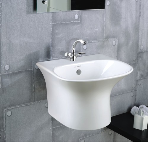 Wall Hung Semi Pedestal Basin