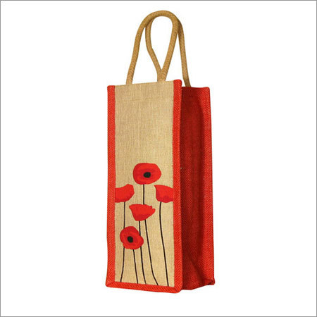 Jute Wine Bottle Bags