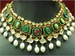 Kundan Meena Necklace