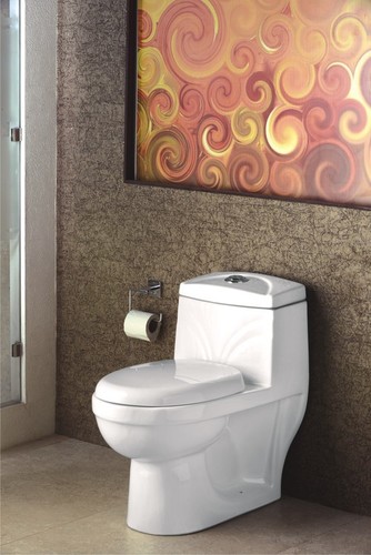 White One Piece Water Closet