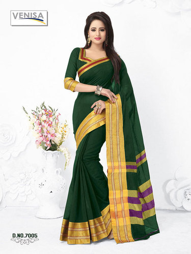 Fancy Cotton Silk Sari