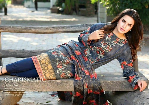 Cotton Digital Print Top With Stall