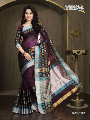 Mixed Pure Fancy Cotton Saree