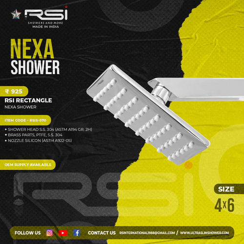 NEXA SHOWER RECTANGLE 4''X6''