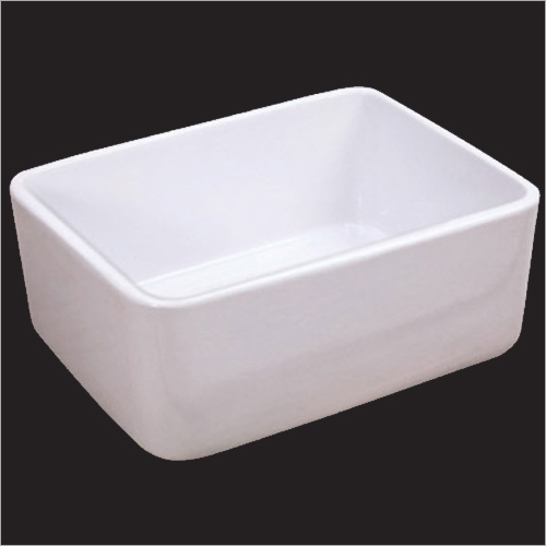 Laboratory Sinks - Ceramic, 24''x18''x18'' Square Size | Easy Clean, Durable, Hygienic Design