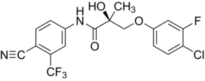 (S)-3-(4-Chloro-3-fluorophenoxy)-N-(4-cyano-3-trifluoromethylphenyl)-2-hydroxy-2-methylpropionamide