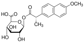 (S)-Naproxen Acyl-I -D-Glucuronide Solution - Molecular Formula: C14H14O3