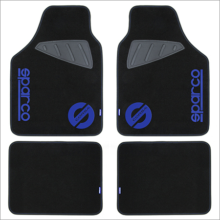 Black Blue Car Mats