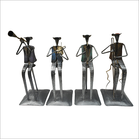 Metal Handicraft Musician Figurine Set