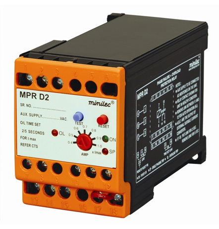 Minilec Motor and Pump Protection Relays MPR D2