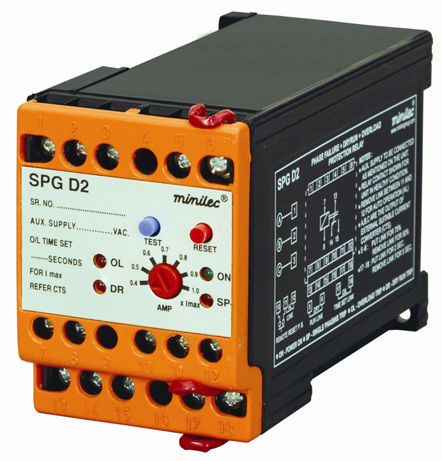 Minilec Motor and Pump Protection Relays SPG D2