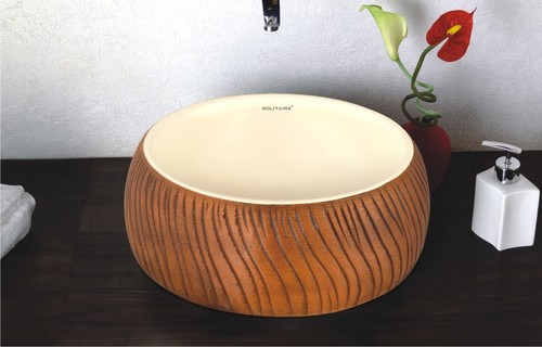 Round Hand Made Art Table Top Basin