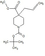 Methyl 4-allyl-1-boc-piperidine¬4-carboxylate