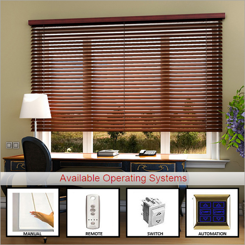Motorized Wooden Blinds