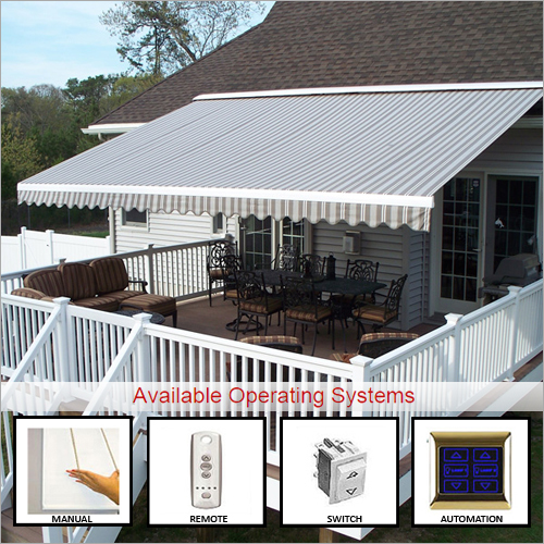 Large Retractable Motorized Awnings
