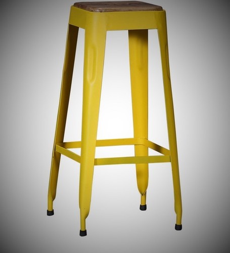 Yellow Iron Bar Stools