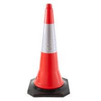 Safety Cone - Rubber And Plastic, 3.5kg / 4.5kg / 5.5kg Sizes, Bright Orange, Flexible Design With High Retro-reflectivity And Weather Resistance