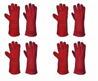 Industrial Leather Gloves (red Winter) - Application: Nil