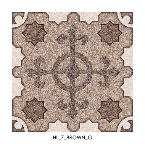 Premium Brown Floor Tiles - Ceramic 300x300 mm, Brown | Abrasion Resistance, Mohs Hardness >6, Flexural Strength >29 N/mm, Durable Design