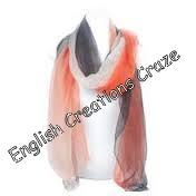 Red Modal Ombre Dyed Solid Color Stoles Supplier
