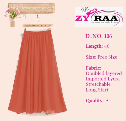 Zayraa Lycra Long Skirt