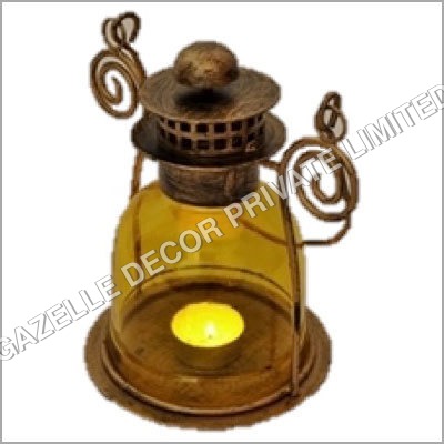 Brown Lantern Tea Light Candle