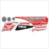 Automotive Stickers - Vinyl Material, Various Dimensions, Glossy Red Finish | Waterproof, Tear Resistant, Easy To Apply, Attractive Design