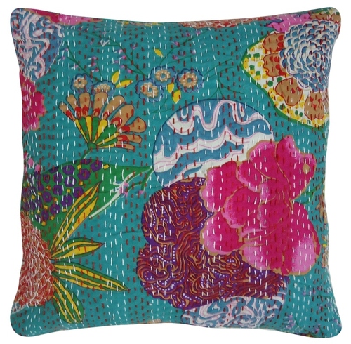 Flower Print Cushion Cover