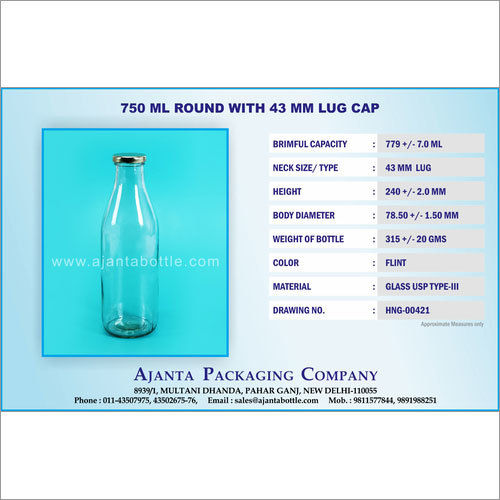 Milk Glass Bottles Manufacturer, Supplier in Delhi