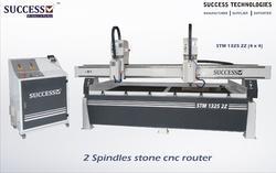 CNC Stone Engraving Machine with 2 Spindle