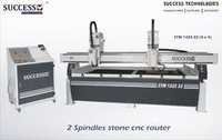 CNC Stone Engraving Machine with 2 Spindle