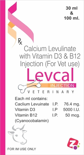 Calcium Levulinate D3 and B12 Injection