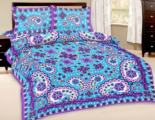 Indian Printed Cotton Bedsheet
