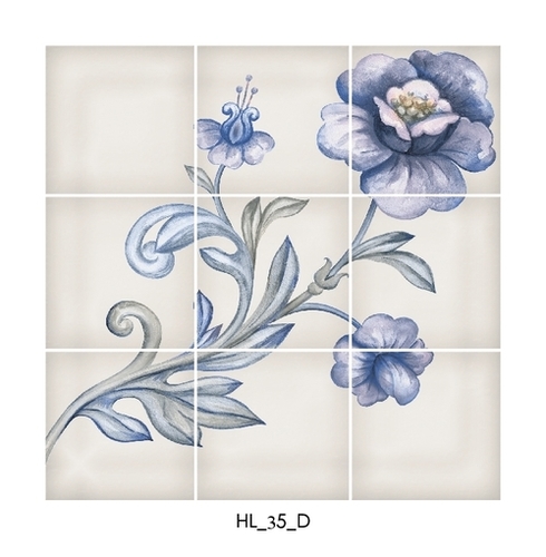 Flower Type Ceramic Decor Floor Tiles