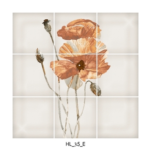 Vintage Look Flower Ceramic Floor Tiles