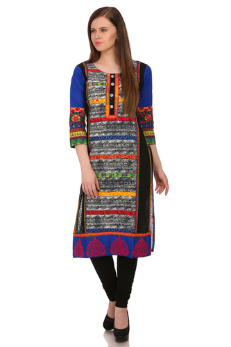 Designer Ladies Wear - Cotton, Customized & Plus Sizes, Printed Mix Colors | Full Sleeves, All-Season Washable, Cool Pass, Dry Clean Safe, No Fade