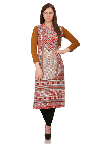 Designer Ladies Wear - Cotton Printed Dress | 3/4 Sleeve, Washable, No Fade, Cool Pass, All Season
