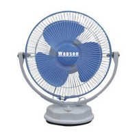 Solar Table Fan - Plastic, 12x12x15cm, Blue | Compact Design, Quiet Operation, Three Speed Settings, Tilt-back, Wide Area Oscillation