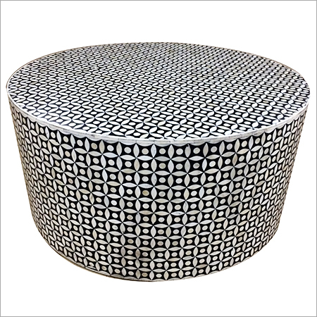 Bone Inlay Round Table