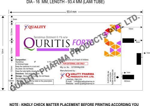 Tacrolimus 0.3%and 0.1% ointment