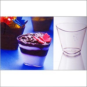 Trasparent Plastic Triangular Bowl (175 Ml) Ps 2