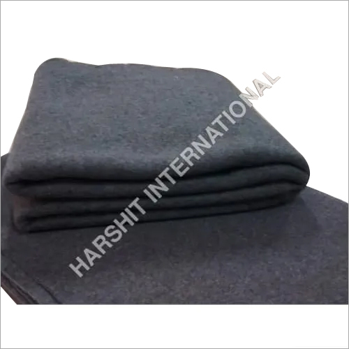 Grey Colored 100% Cotton Fleece Blanket